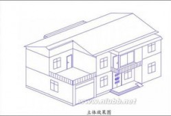立体画画入门教程房屋