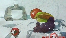 水彩水果画法入门教程视频